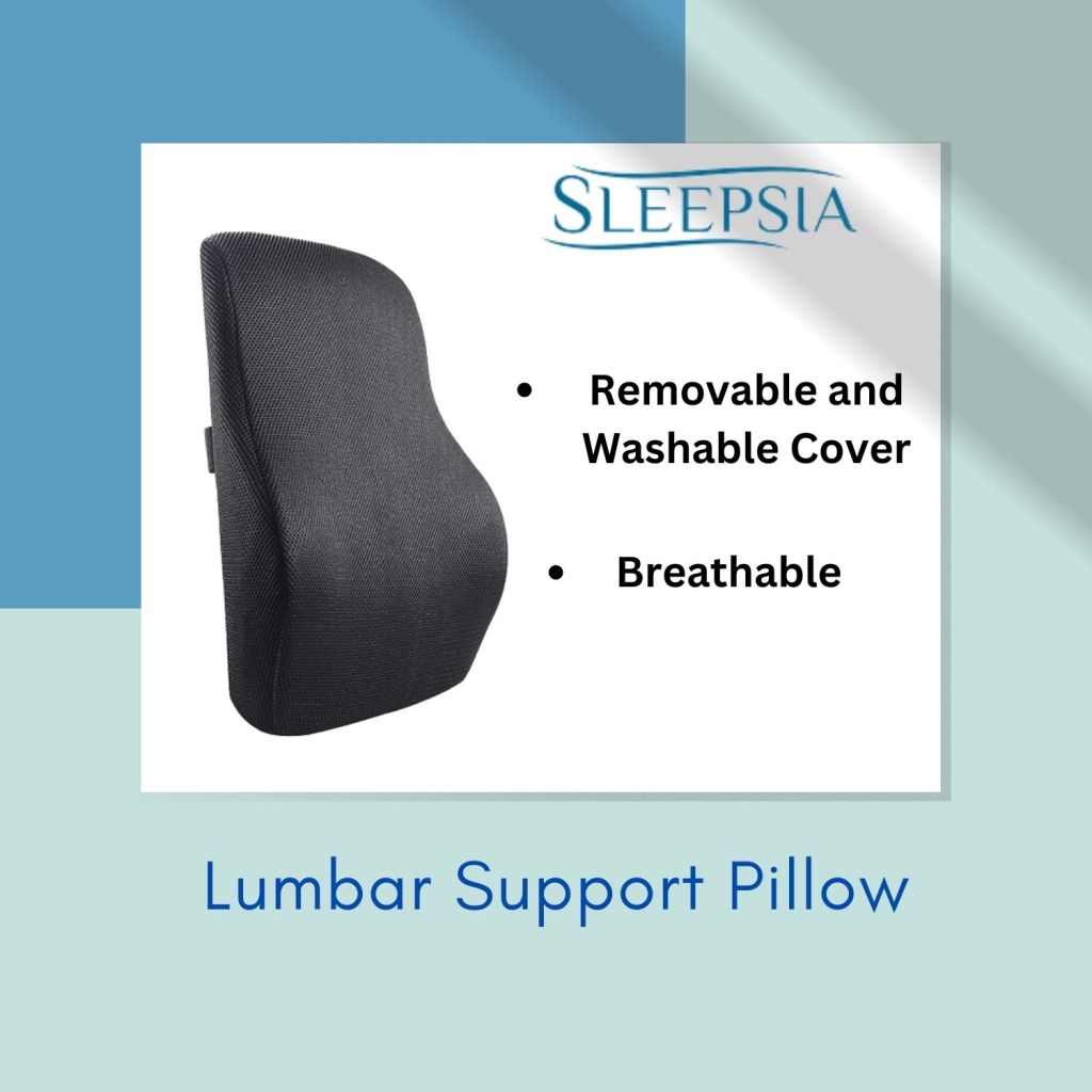 Sleepsia Chair Lumbar Pillow For Your Spine and Back Comfort